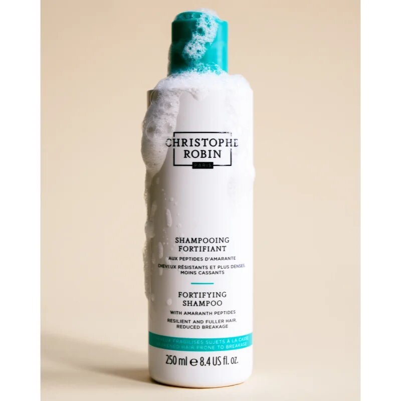 Christophe Robin Fortifying Shampoo with Amaranth Peptides extra finom sampon hajhullás ellen 250 ml