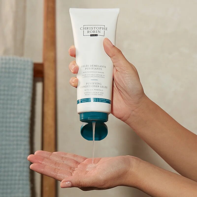 Christophe Robin Purifying Conditioner géles kondicionáló a könnyű kifésülésért 200 ml
