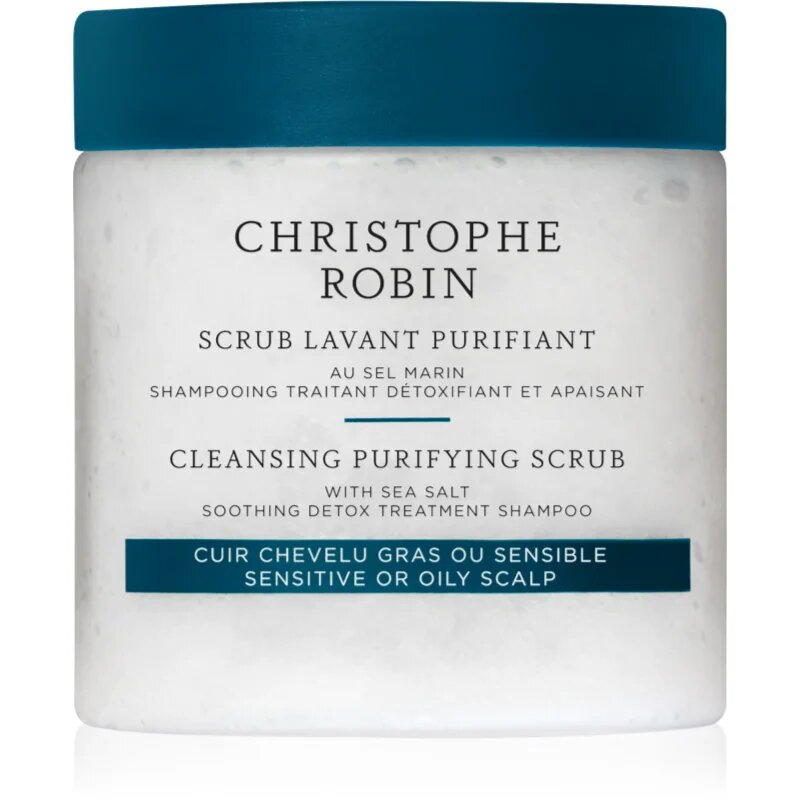 Christophe Robin Purifying Scrub mélytisztító peeling tengeri sóval 250 ml