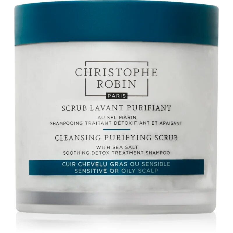 Christophe Robin Purifying Scrub mélytisztító peeling tengeri sóval 75 ml