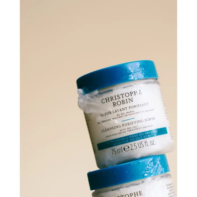 Christophe Robin Purifying Scrub mélytisztító peeling tengeri sóval 75 ml