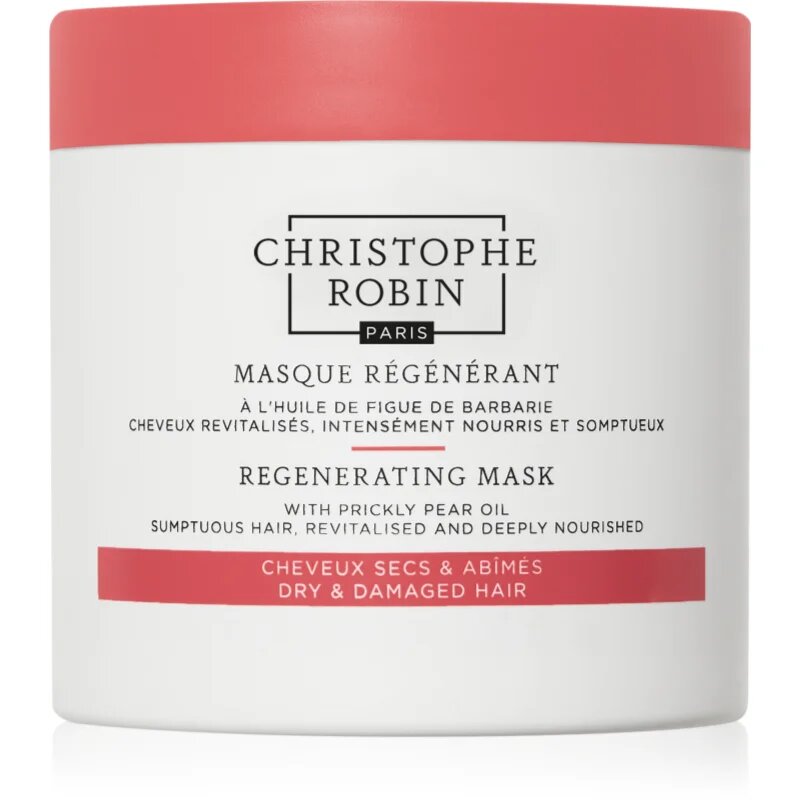 Christophe Robin Regenerating Mask regeneráló maszk száraz sérült vegyileg kezelt hajra 250 ml