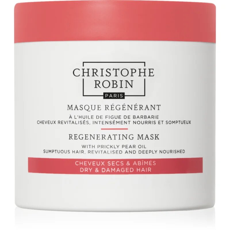 Christophe Robin Regenerating Mask regeneráló maszk száraz sérült vegyileg kezelt hajra 75 ml