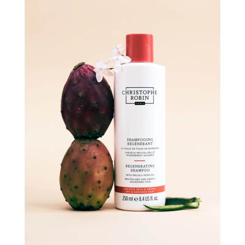 Christophe Robin Regenerating Shampoo mélyregeneráló sampon sérült vegyileg kezelt hajra 250 ml