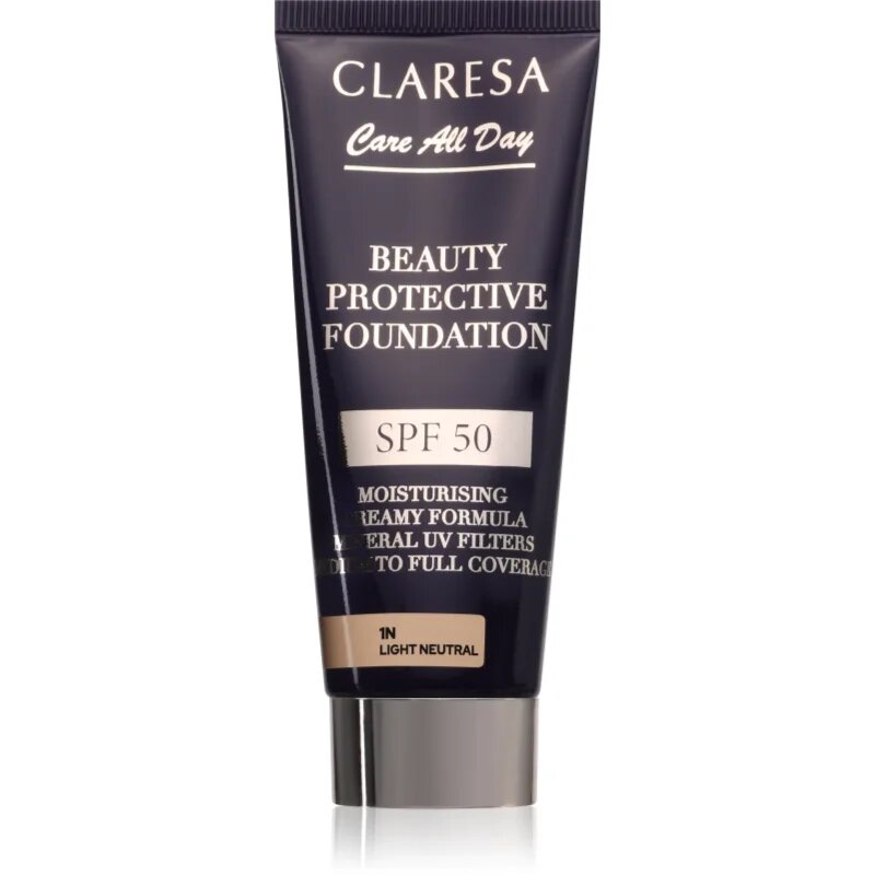 Claresa Care All Day Beauty Protective Foundation védő make-up SPF 50 árnyalat 1N Light Neutral 30 ml