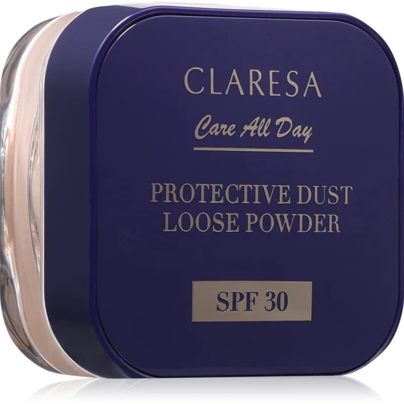 Claresa Care All Day Protective Dust Loose Powder fixáló porpúder SPF 30 árnyalat Universal 5 g