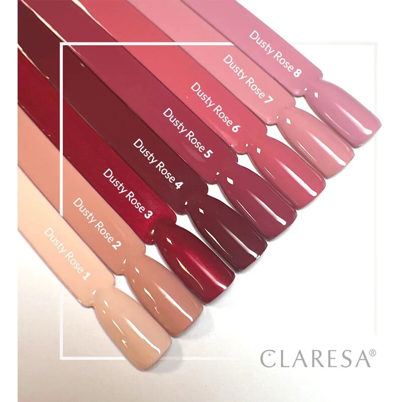 Claresa SoakOff UV/LED Color Dusty Rose géles körömlakk árnyalat 7 5 g