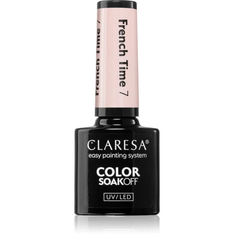 Claresa SoakOff UV/LED Color French Time gél körömlakk UV / LED-es lámpákhoz árnyalat 7 5 g