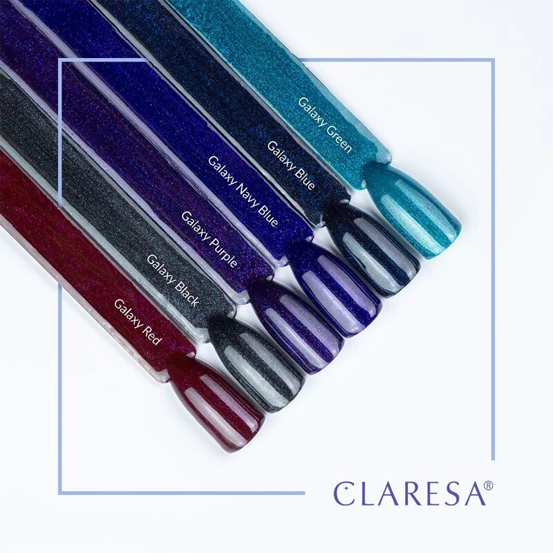 Claresa SoakOff UV/LED Color Galaxy géles körömlakk árnyalat Red 5 g