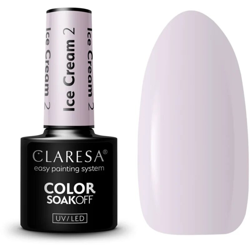 Claresa SoakOff UV/LED Color Ice Cream géles körömlakk árnyalat 2 5 g
