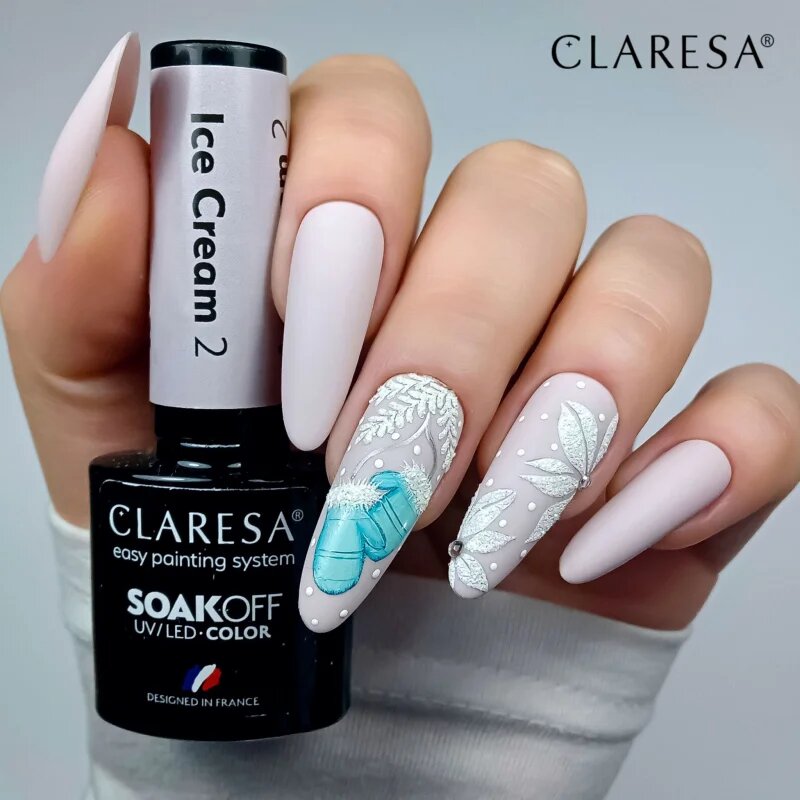 Claresa SoakOff UV/LED Color Ice Cream géles körömlakk árnyalat 2 5 g
