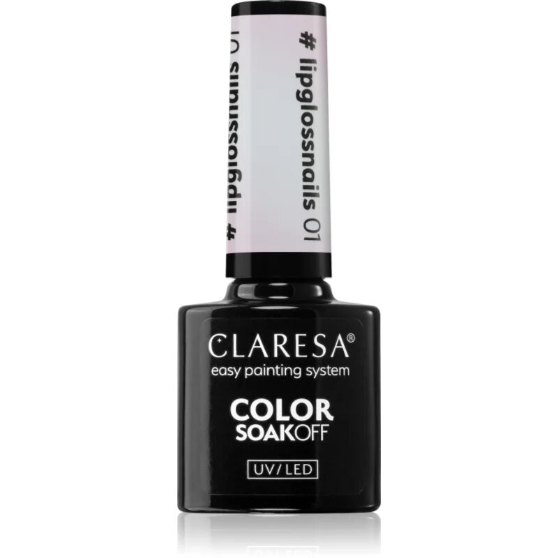 Claresa SoakOff UV/LED Color #lipglossnails géles körömlakk árnyalat 01 5 g