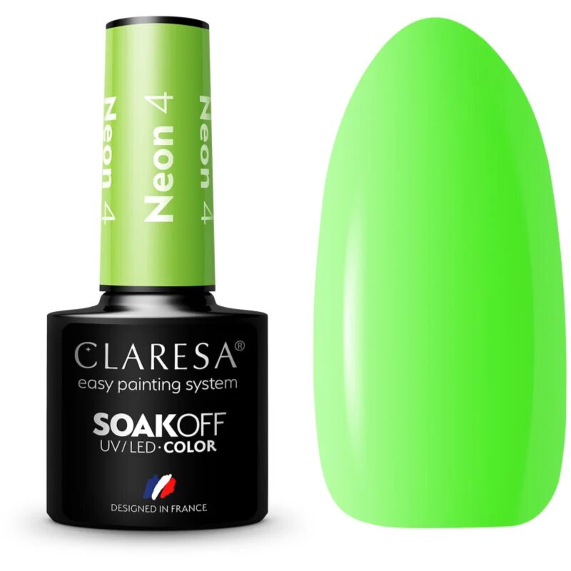Claresa SoakOff UV/LED Color Neon géles körömlakk árnyalat 4 5 g
