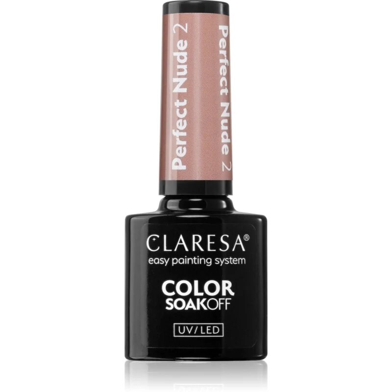 Claresa SoakOff UV/LED Color Perfect Nude géles körömlakk árnyalat 2 5 g