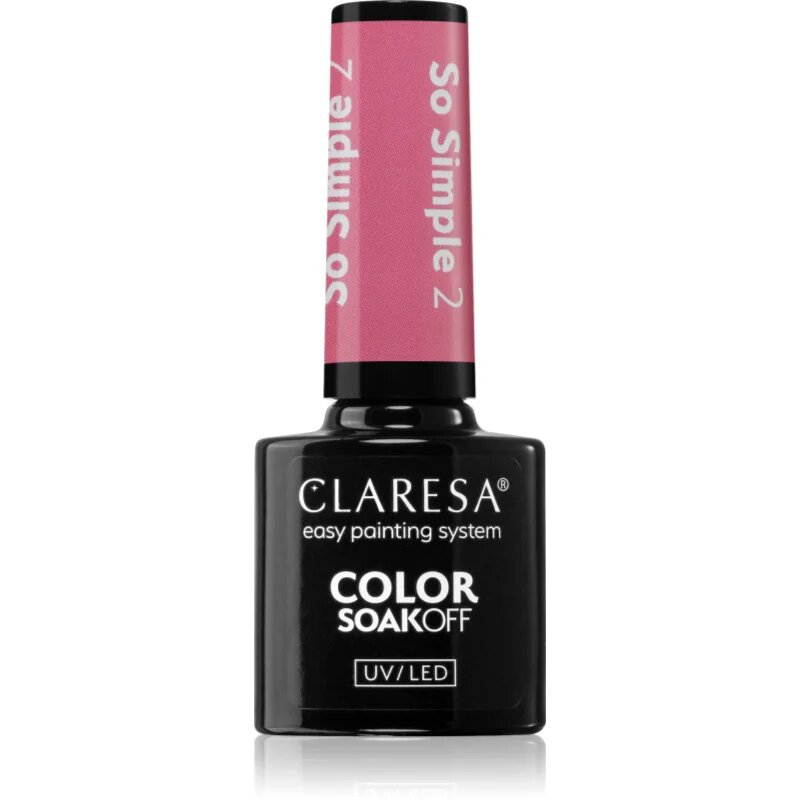 Claresa SoakOff UV/LED Color So Simple géles körömlakk árnyalat 2 5 g