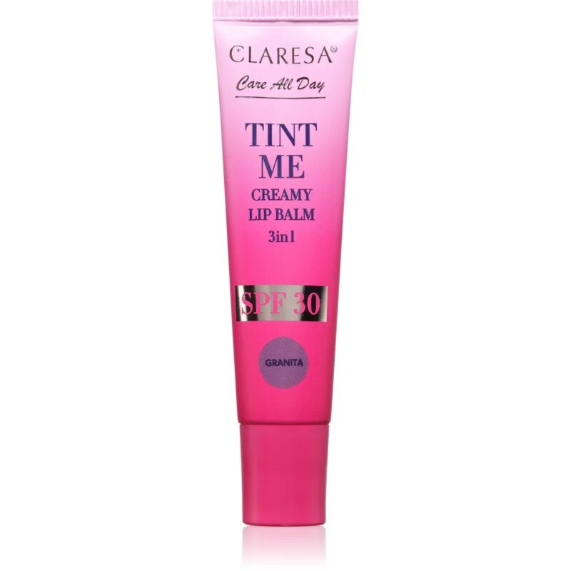 Claresa Tint Me Creamy Lip Balm ajakbalzsam hidratáló hatással árnyalat Granita 12 ml