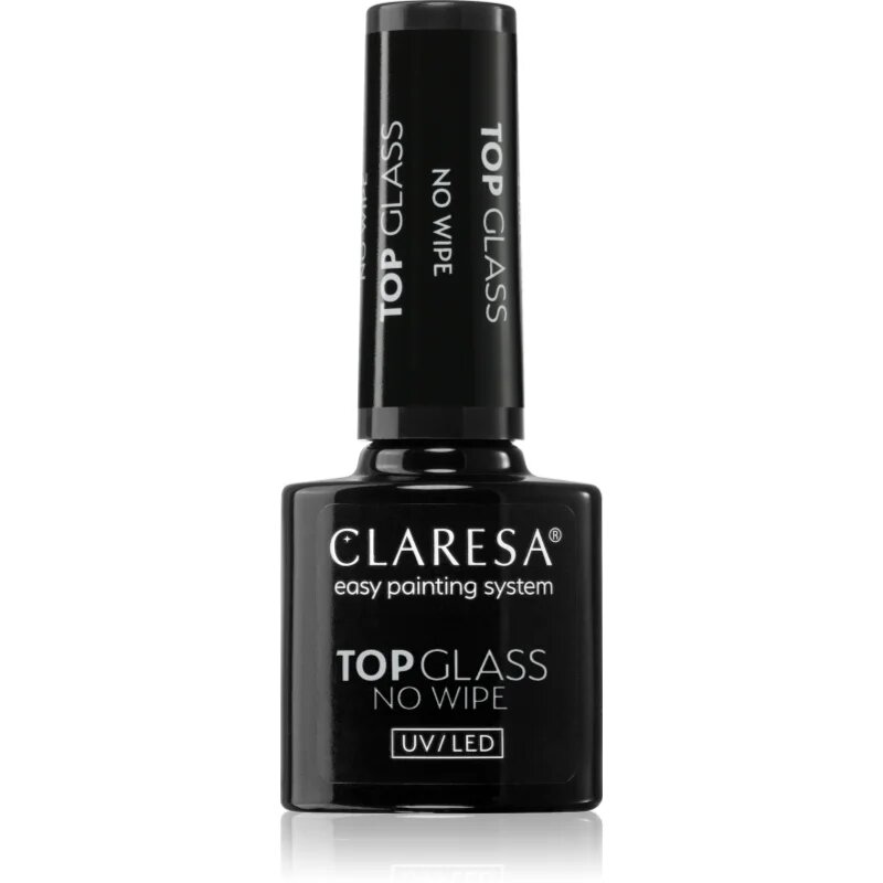 Claresa UV/LED Top Glass No Wipe fényvédő fedő zselés lakk 5 g