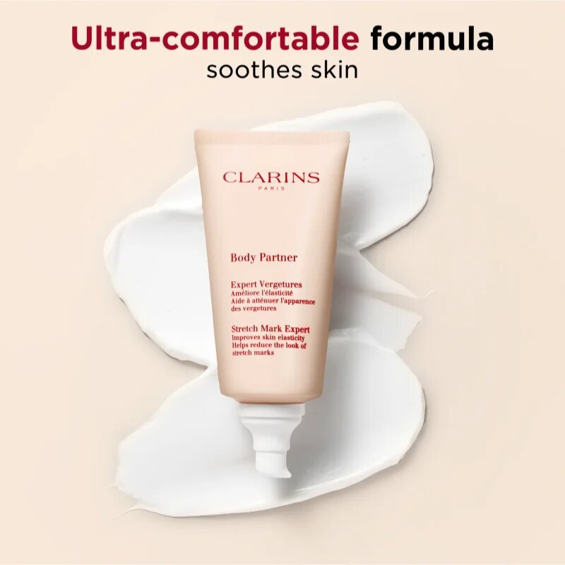 Clarins Body Partner Stretch Mark Expert nyugtató testápoló krém a striák megelőzésére és csökkentésére 175 ml