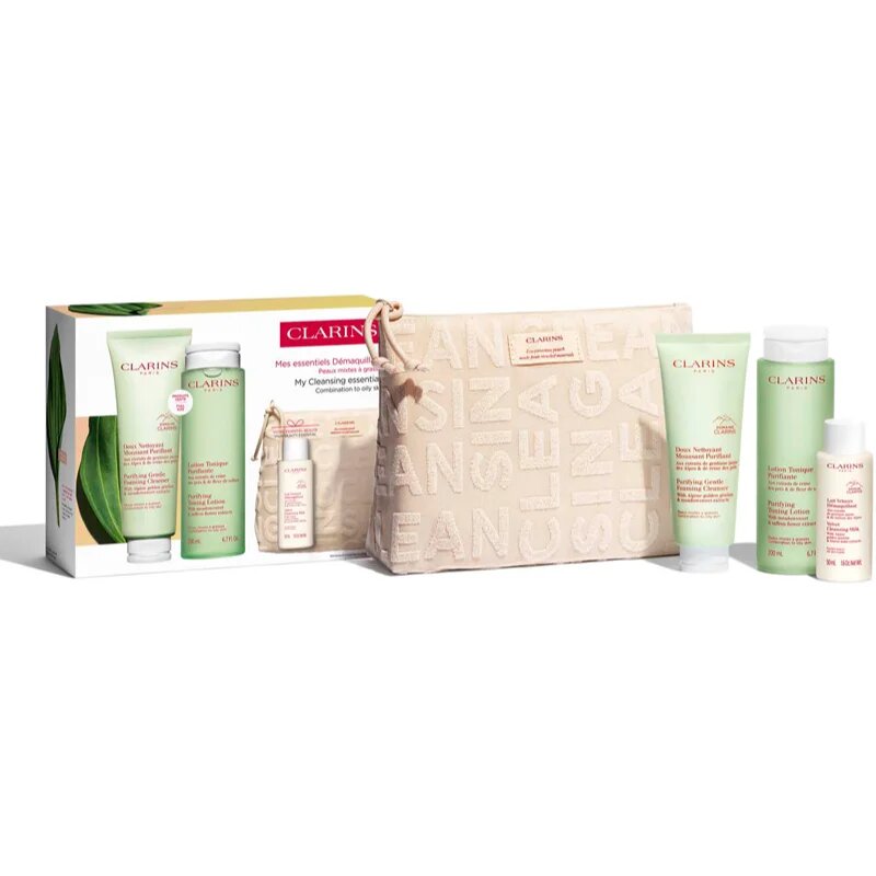 Clarins Cleansing Essentials Combination To Oily Skin ajándékszett kombinált és zsíros bőrre
