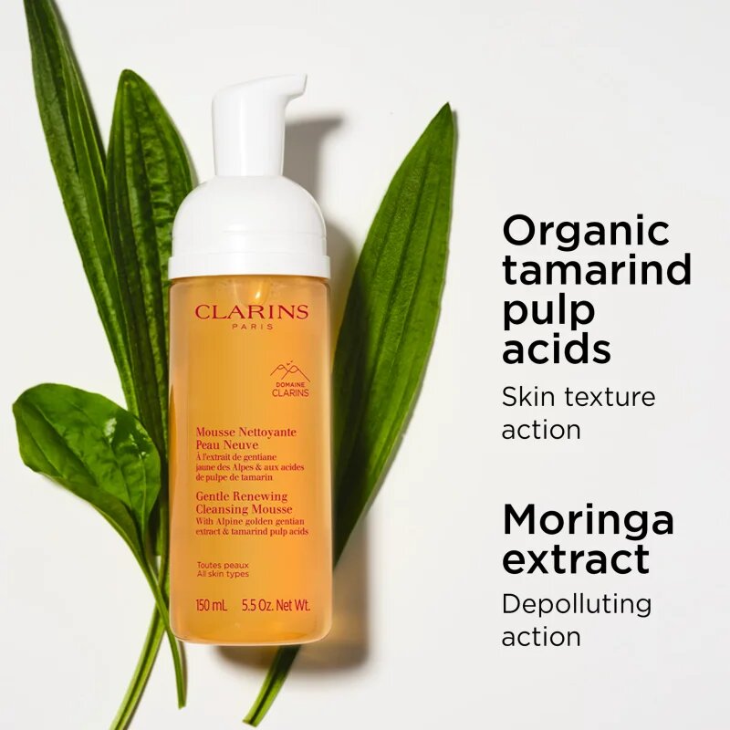 Clarins Cleansing Gentle Renewing Cleansing Mousse finoman tisztító hab minden bőrtípusra 150 ml