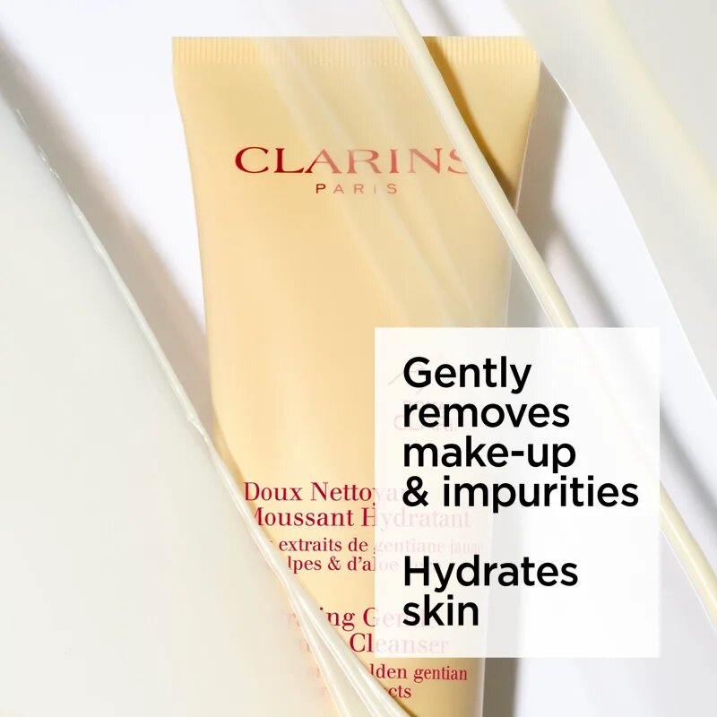 Clarins Cleansing Hydrating Gentle Foaming Cleanser tisztító hab hidratáló hatással 125 ml