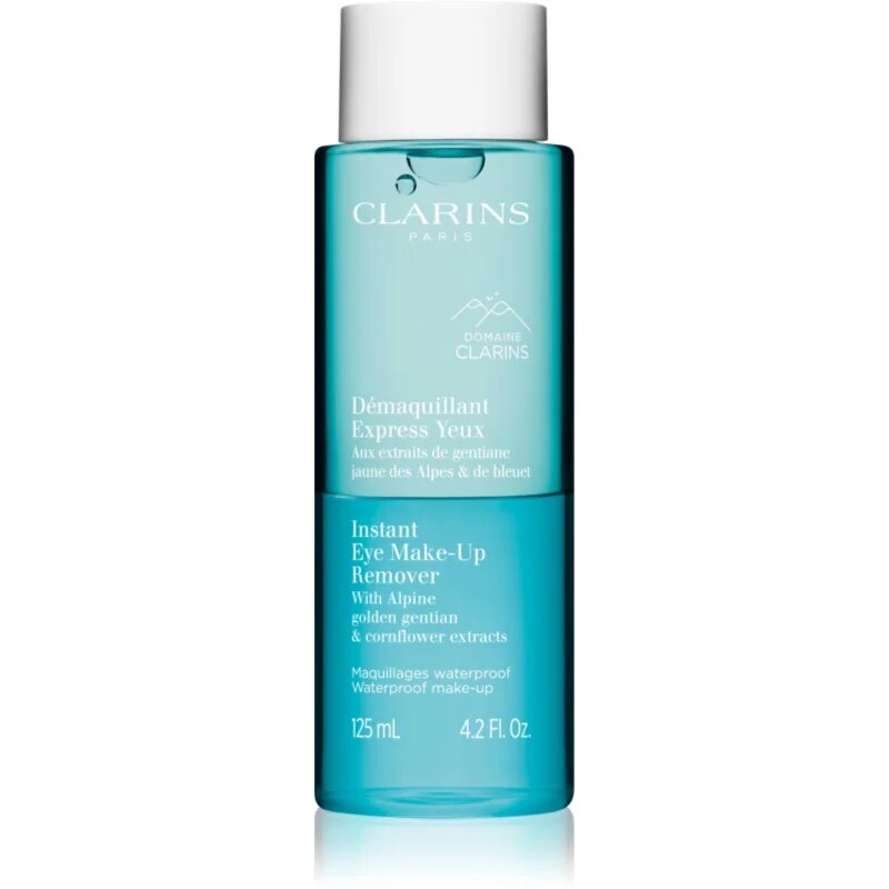 Clarins Cleansing Instant Eye Make-Up Remover kétfázisú szemfestéklemosó érzékeny szemre 125 ml