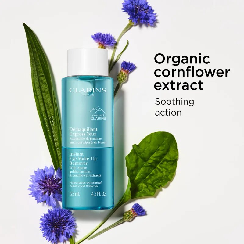 Clarins Cleansing Instant Eye Make-Up Remover kétfázisú szemfestéklemosó érzékeny szemre 125 ml