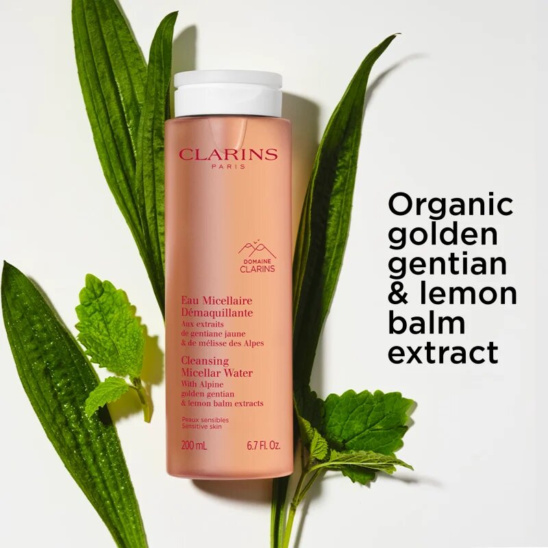 Clarins Cleansing Micellar Water tisztító micellás víz az érzékeny arcbőrre 200 ml