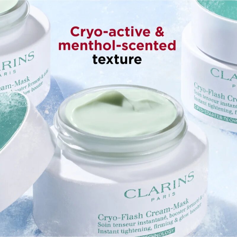 Clarins Cryo-Flash Mask hidratáló maszk a bőr öregedése ellen és a bőr feszesítéséért 75 ml