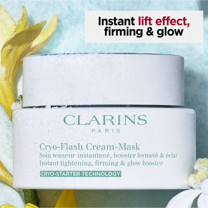 Clarins Cryo-Flash Mask hidratáló maszk a bőr öregedése ellen és a bőr feszesítéséért 75 ml