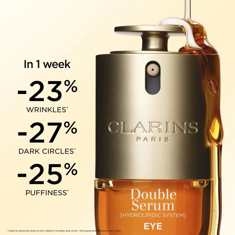 Clarins Double Serum Eye szemkörnyéki ráncok elleni szérum tápláló hatással 20 ml