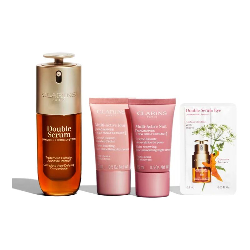 Clarins Double Serum & Multi-Active ajándékszett minden bőrtípusra