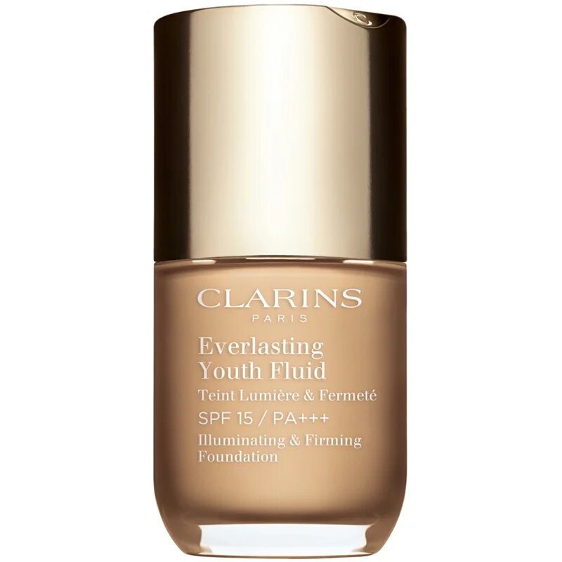 Clarins Everlasting Youth Fluid Foundation élénkítő make-up SPF 15 árnyalat 106 Vanilla 30 ml