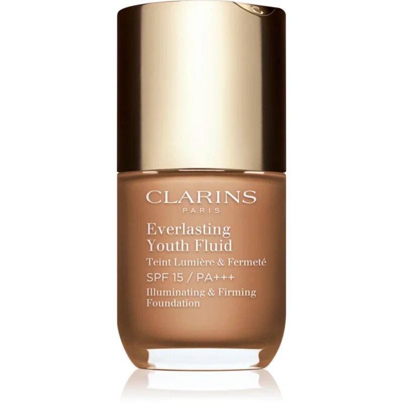 Clarins Everlasting Youth Fluid Foundation élénkítő make-up SPF 15 árnyalat 113 Chestnut 30 ml