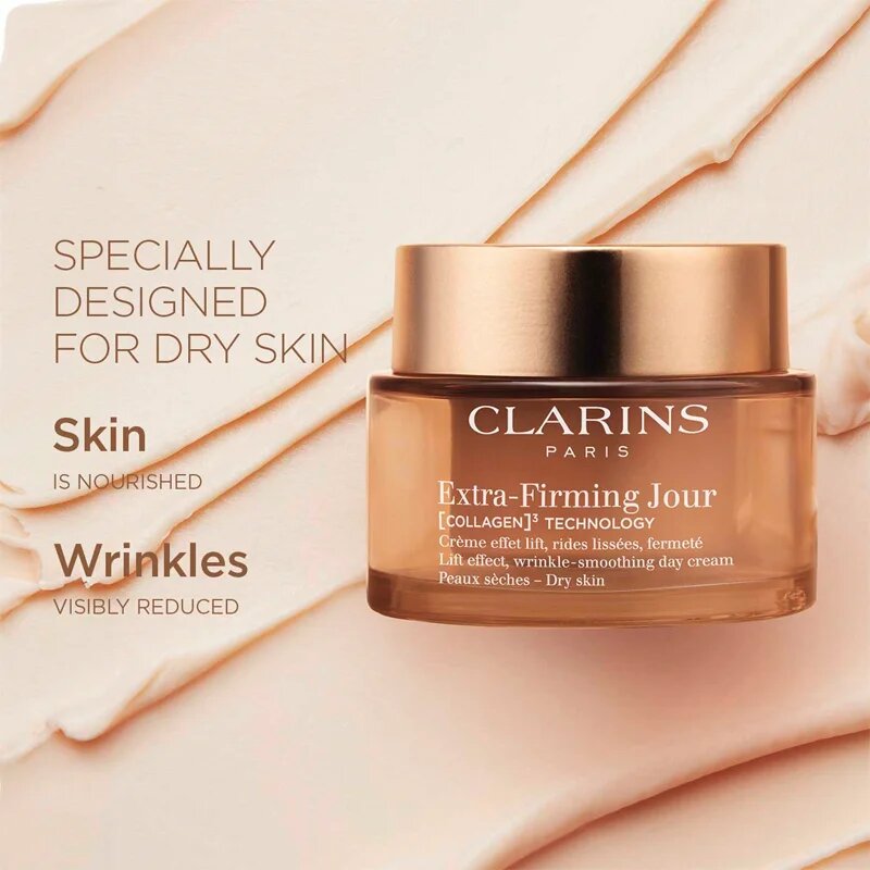 Clarins Extra-Firming Day Cream ránctalanító nappali lifting krém száraz bőrre 50 ml