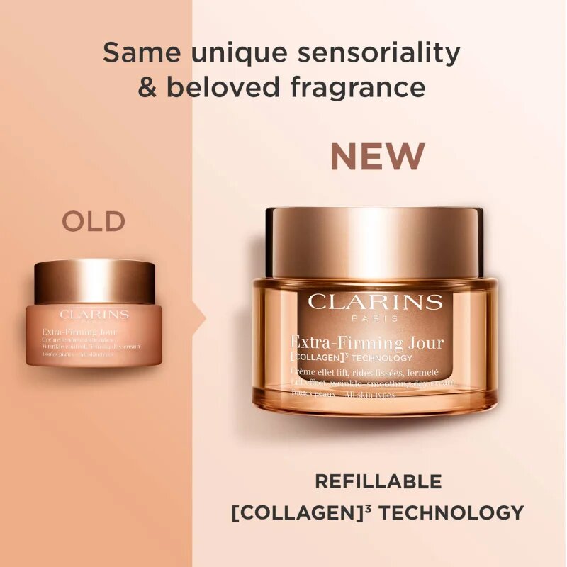 Clarins Extra-Firming Day Cream Refill ránctalanító nappali lifting krém minden bőrtípusra refill 50 ml
