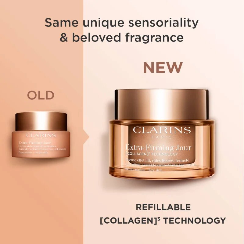 Clarins Extra-Firming Day Cream Refill ránctalanító nappali lifting krém száraz bőrre refill 50 ml