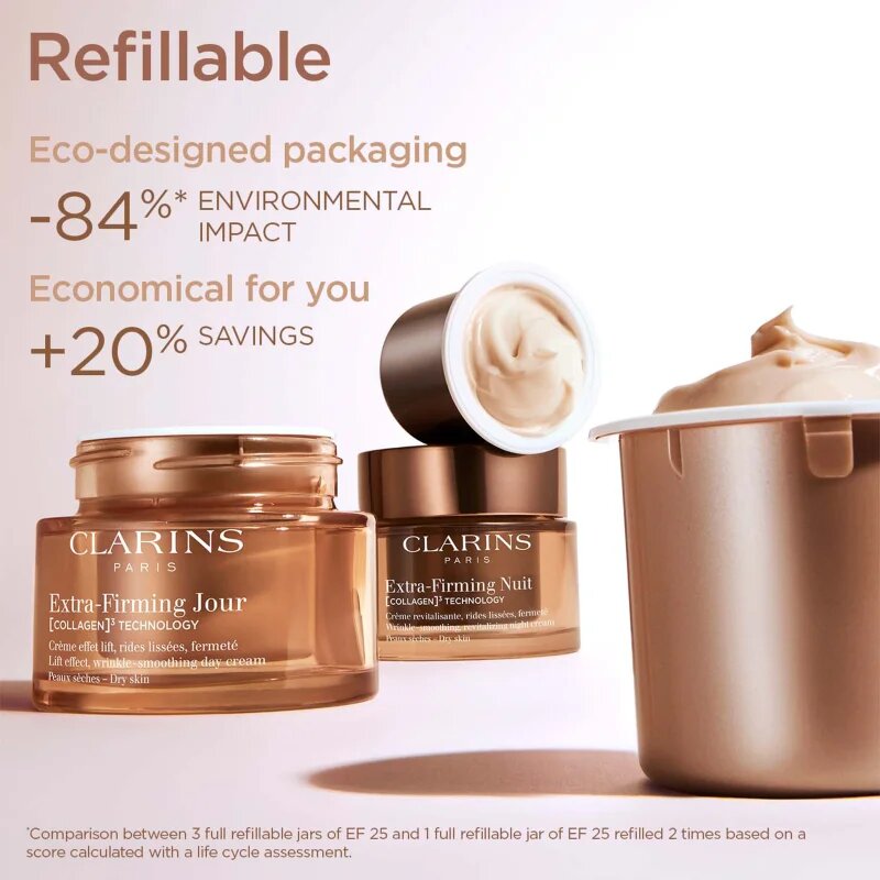 Clarins Extra-Firming Day Cream Refill ránctalanító nappali lifting krém száraz bőrre refill 50 ml