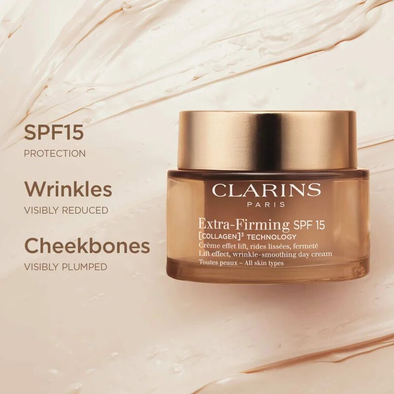 Clarins Extra-Firming Day Cream SPF15 Refill ránctalanító nappali lifting krém SPF 15 refill 50 ml