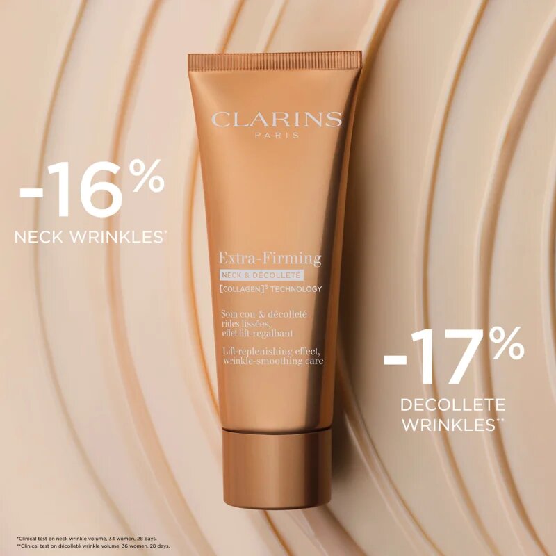 Clarins Extra-Firming Neck & Décolleté Anti-Aging Cream kisimító krém nyakra és a dekoltázsra 75 ml
