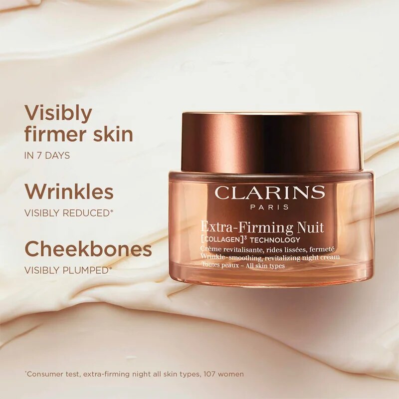 Clarins Extra-Firming Night Cream éjszakai liftinges krém ráncok ellen minden bőrtípusra 50 ml