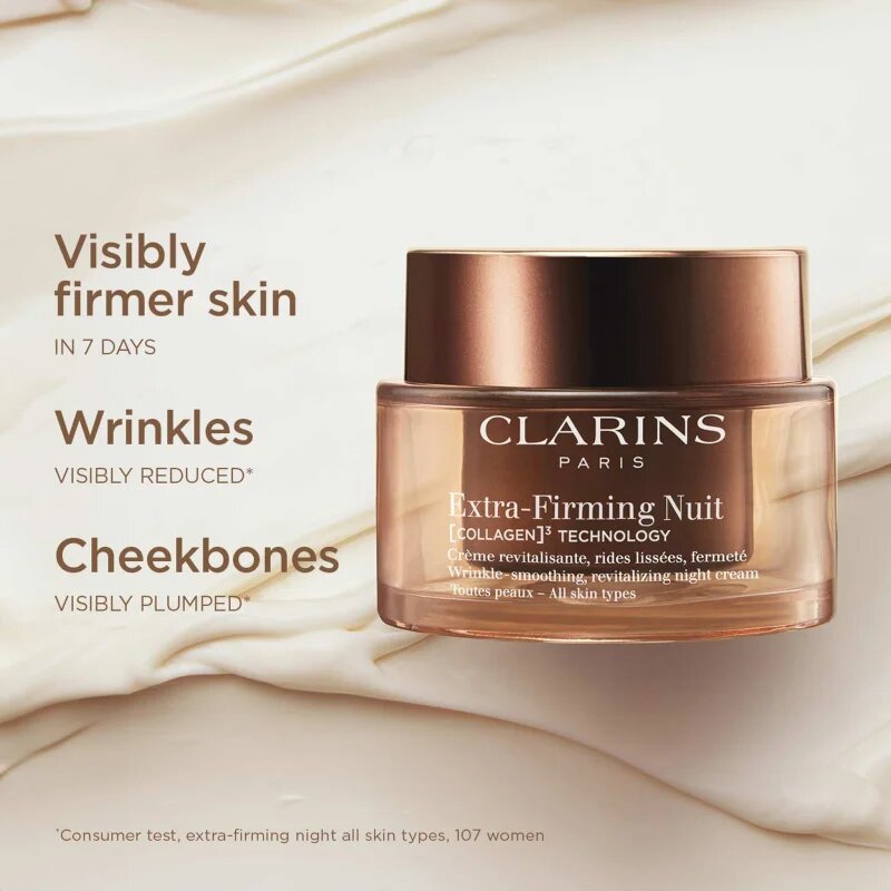 Clarins Extra-Firming Night Cream Refill éjszakai liftinges krém ráncok ellen minden bőrtípusra refill 50 ml