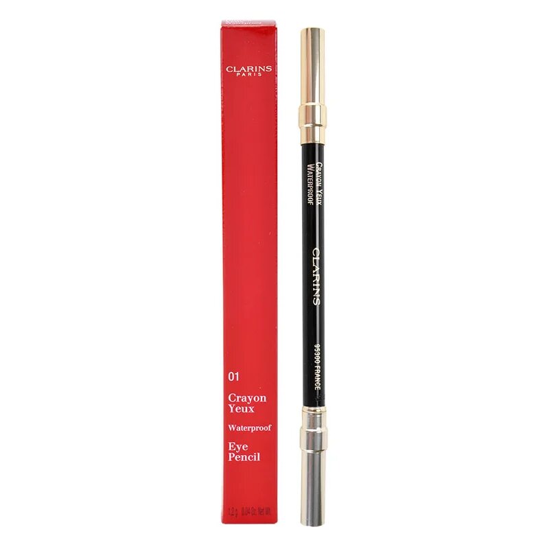 Clarins Eye Make-Up Eye Pencil vízálló szemceruza árnyalat 01 Black 12 g