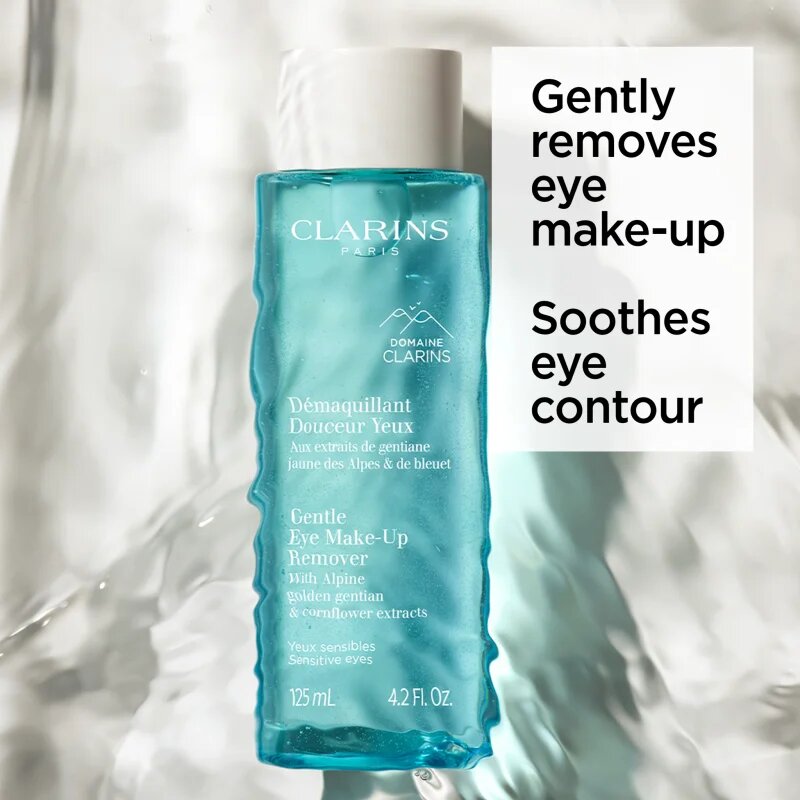 Clarins Gentle Eye Make-Up Remover szemhéjfesték eltávolító érzékeny szemre 125 ml