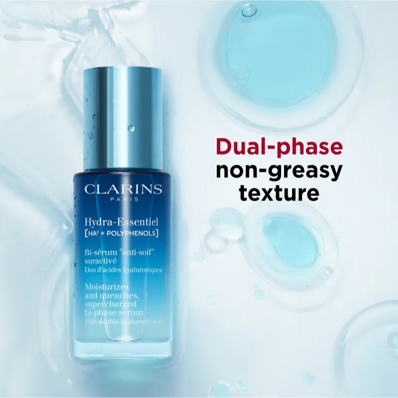 Clarins Hydra-Essentiel [HA²] Bi-Phase Serum hidratáló arcszérum 30 ml