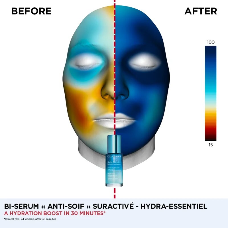 Clarins Hydra-Essentiel [HA²] Bi-Phase Serum hidratáló arcszérum 30 ml