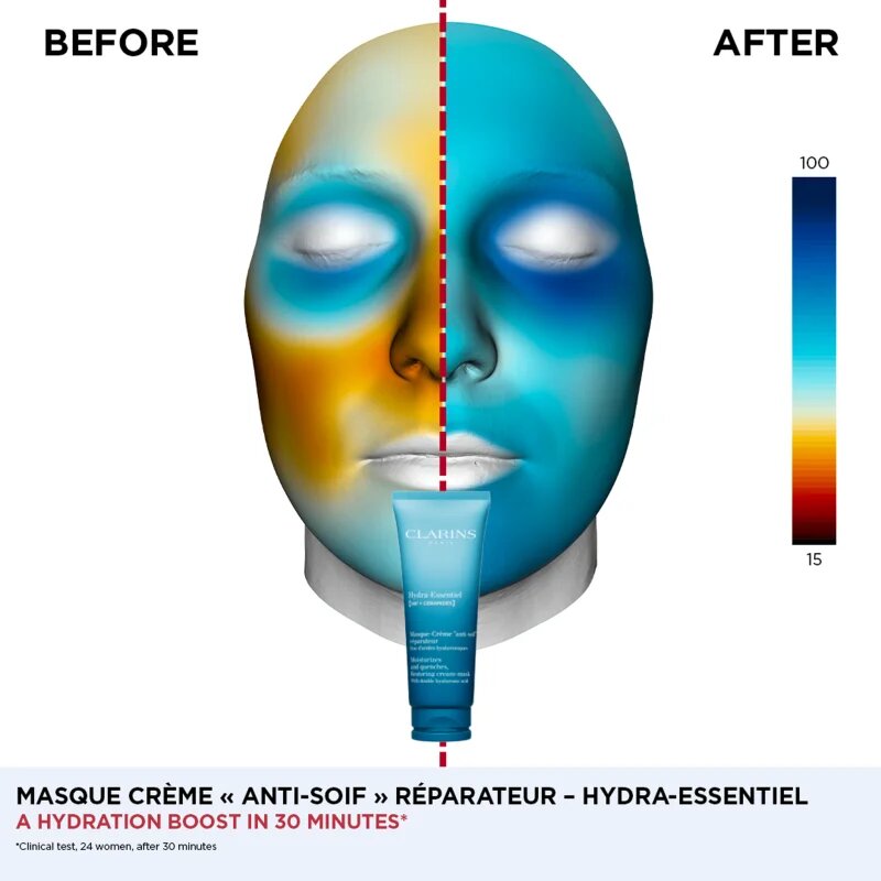 Clarins Hydra-Essentiel [HA²] Mask hidratáló arcmaszk 75 ml