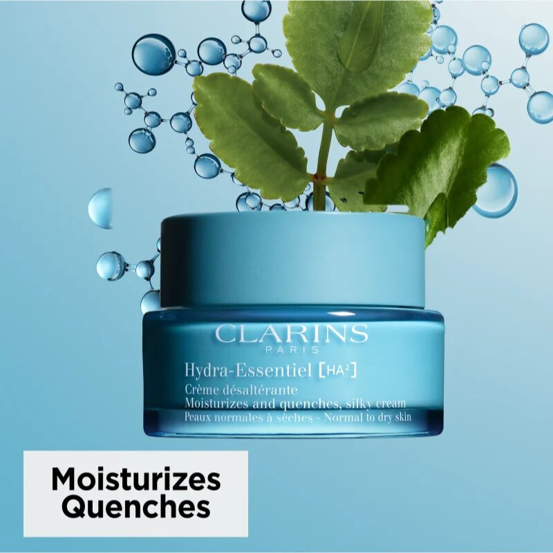 Clarins Hydra-Essentiel [HA²] Silky Cream hidratáló és feszesítő nappali krém hialuronsavval 50 ml