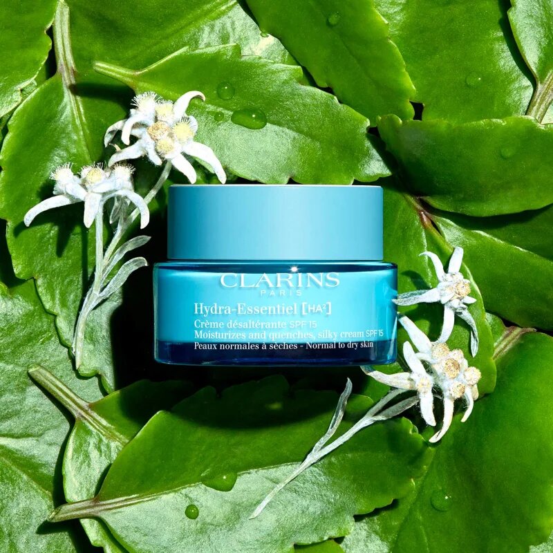 Clarins Hydra-Essentiel [HA²] Silky Cream SPF 15 selymesen gyengéd hidratáló krém SPF 15 50 ml