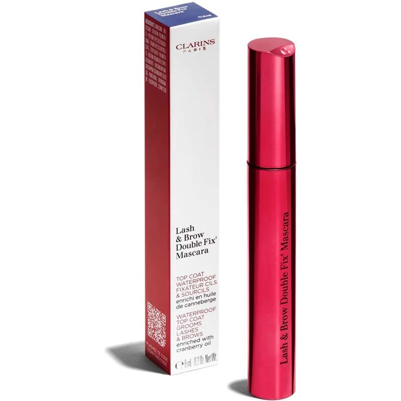 Clarins Lash and Brow Double Fix' Mascara vízálló göndörítő és nagyobbító szempillaspirál Szempillákra és szemöldökre 8 ml